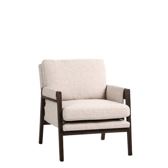 ZURICH OCCASIONAL CHAIR - NATURAL WEAVE / DARK OAK